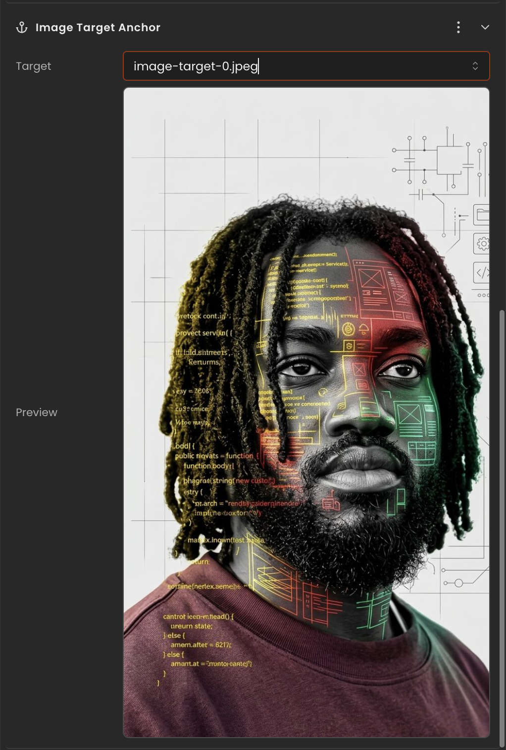 Image Target Anchor inspector